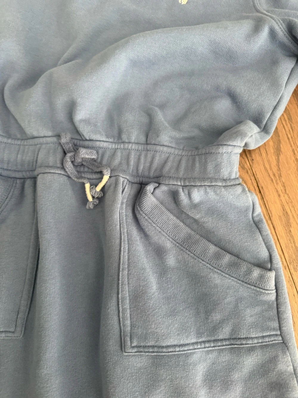 Girls polo Ralph Lauren sweater dress sz large 12-14 blue fleece preppy